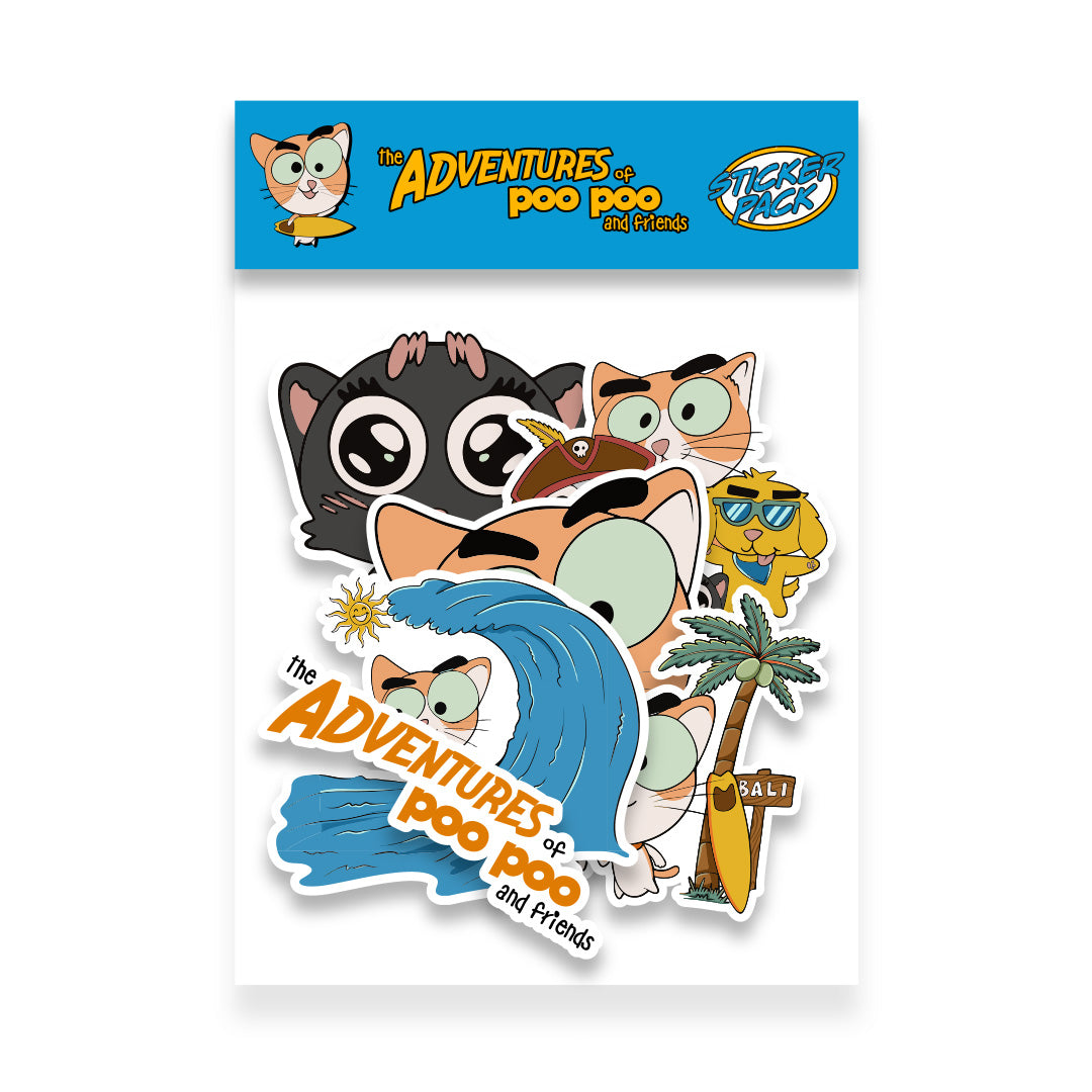 Poo Poo and Friends Sticker Pack