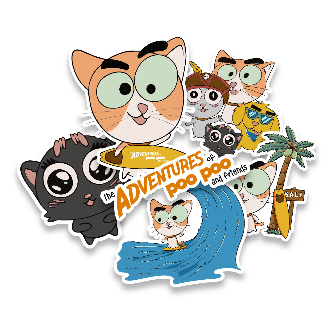 Poo Poo and Friends Sticker Pack