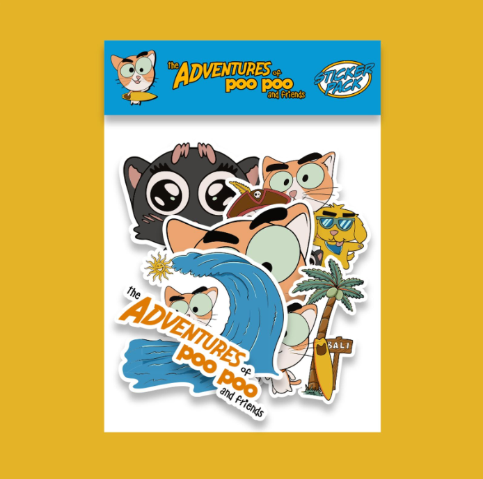 Poo Poo and Friends Sticker Pack
