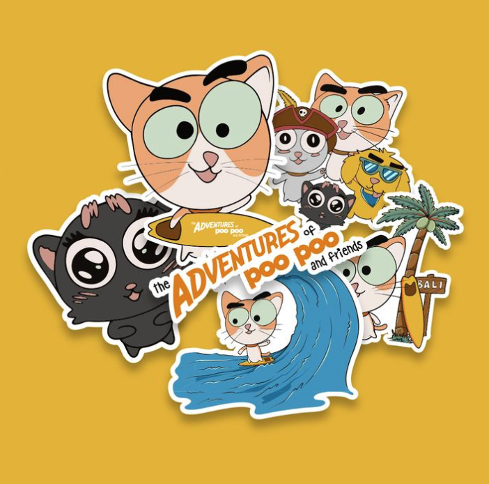 Poo Poo and Friends Sticker Pack